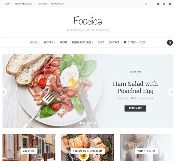 Foodica Lite Free WordPress Theme