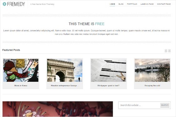 Fremedy Free WordPress Theme