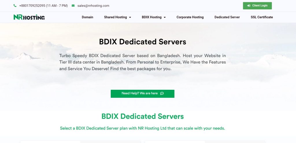 BDIX Dedicated Servers in NR Hosting