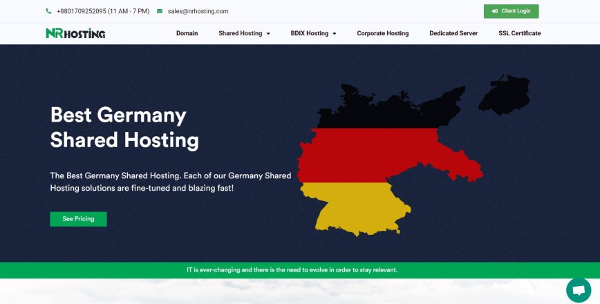 Germany Shared Hosting in NR Hosting
